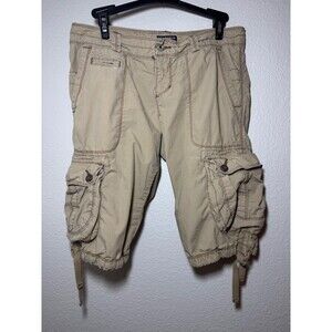 Polo Jeans Co. Ralph Lauren Women’s Cargo Shorts Size 4 Beige Utility Style